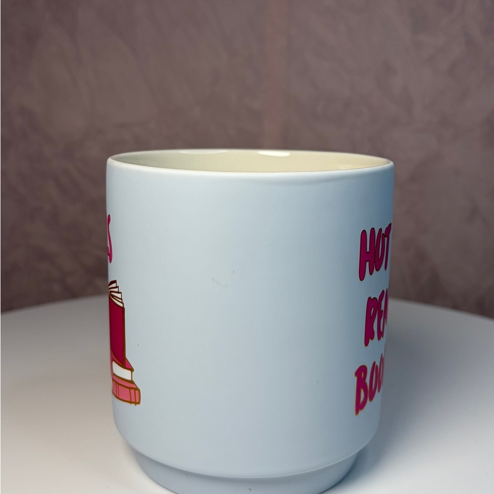 Hot Girls Read Books Mug with Book Design - Picture 2 of 11